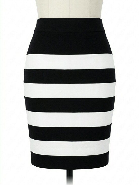 White House Black Market Dresses & Skirts - WHITE HOUSE BLACK MARKET & White Striped Pencil Skirt Bold Office | SIZE 4